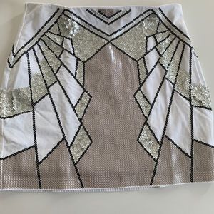 Express sequin skirt